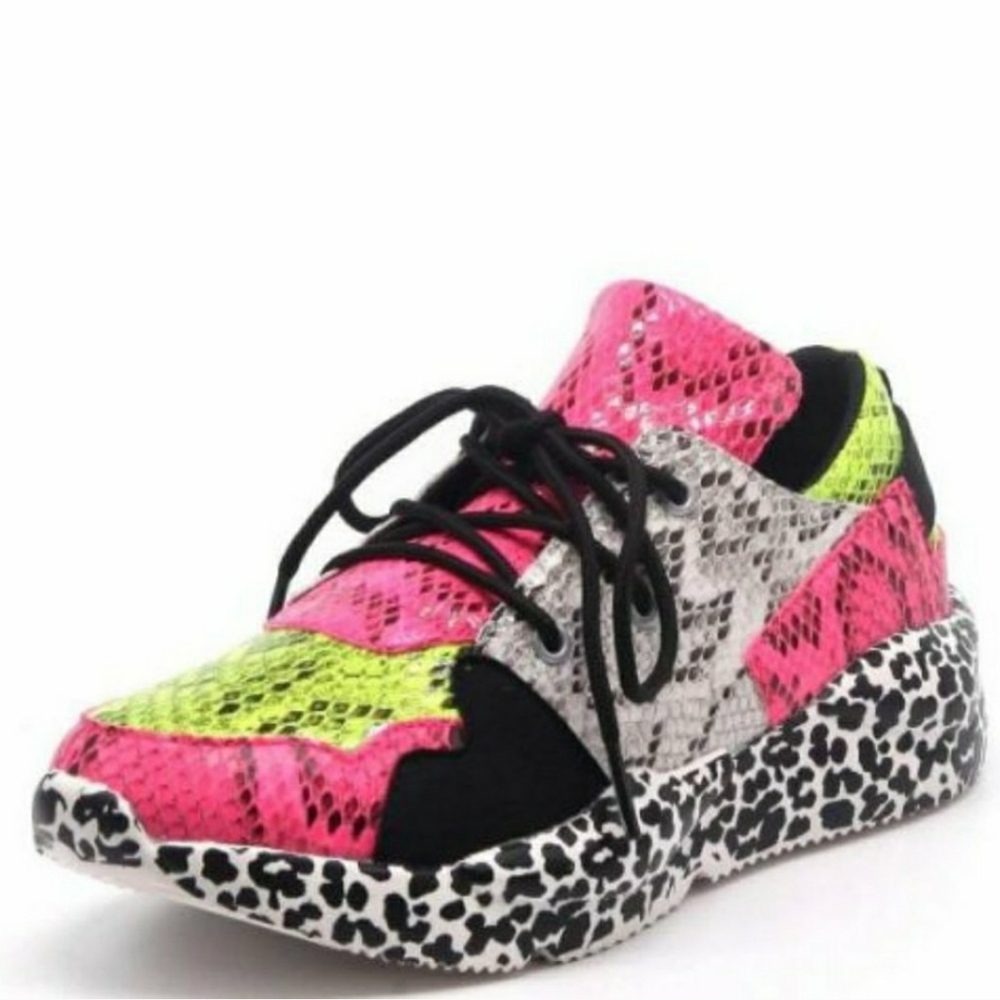 Cape Robbin Multi Colored Low Top Sneakers New